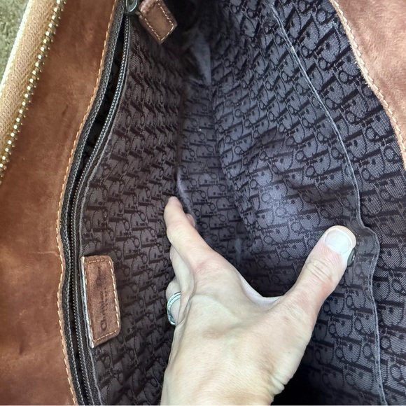 Absolutely stunning vintage Dior handbag canvas and leather signature lining - Picture 5 of 17